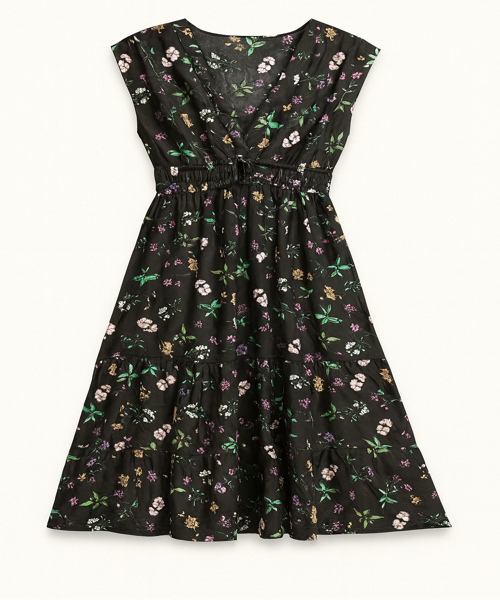 V Shape Printed Long Frock