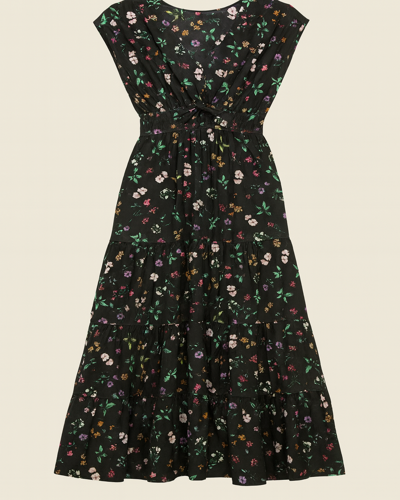 V Shape Printed Long Frock