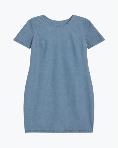 Round Neck Denim Dress